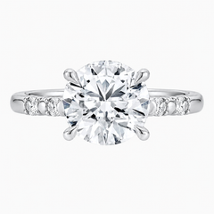 2 Carat Round Brilliant Cut Moissanite Engagement Ring