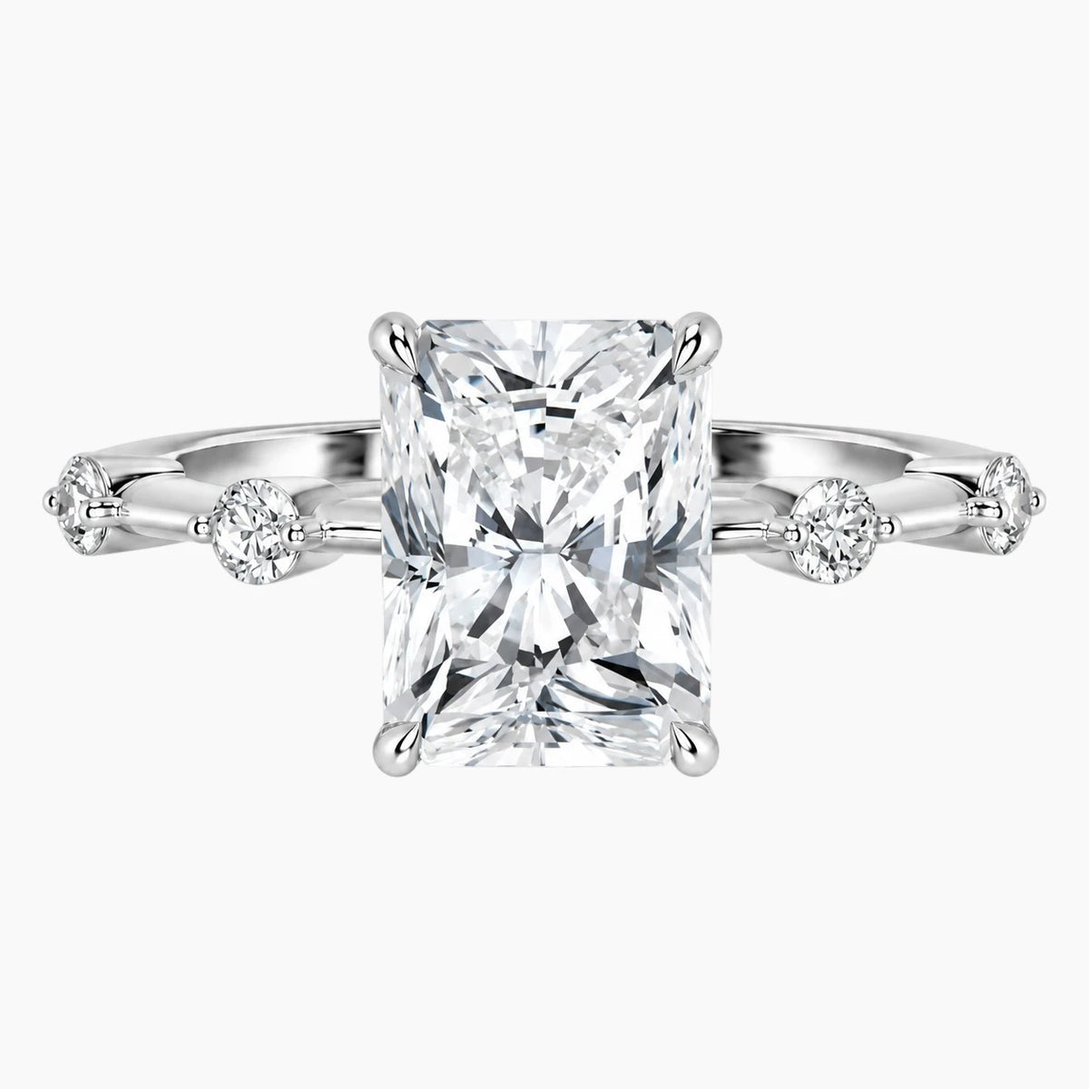 Wilma Radiant Cut Moissanite Ring