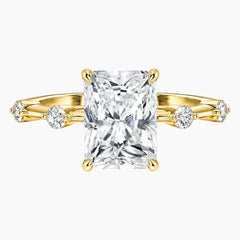 Wilma Radiant Cut Moissanite Ring