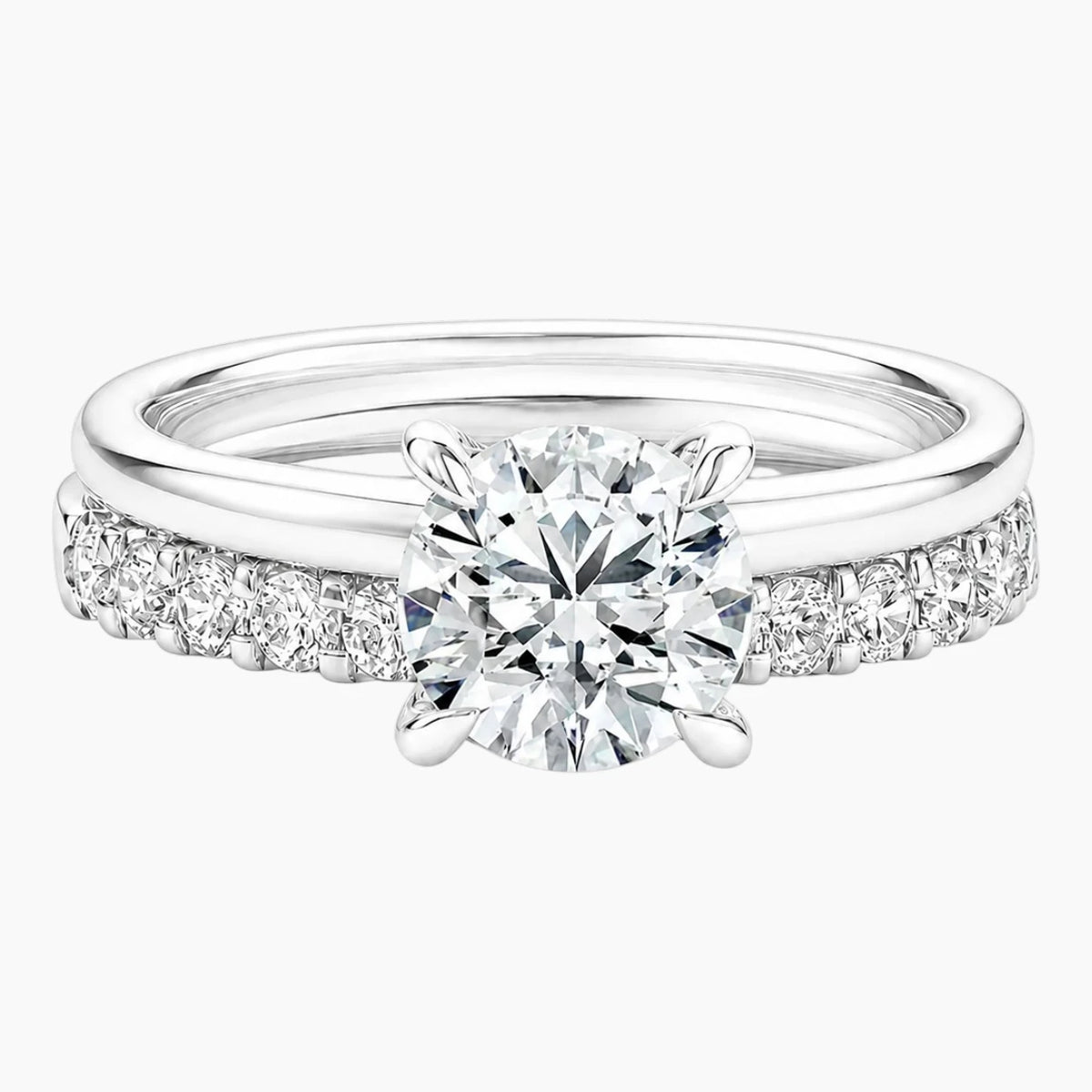 Stackable Moissanite Ring Set