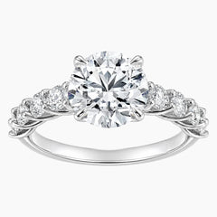 Round Heart True Love Moissanite Ring