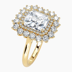 Éclat Lumière 2 Carat Radiant Cut Moissanite Ring