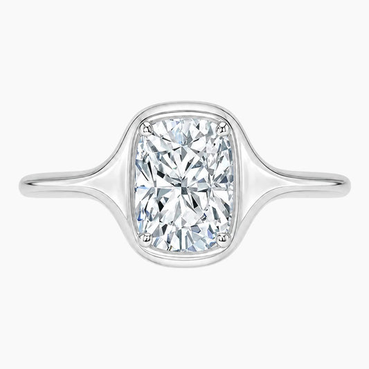Lumière Éternel 2 Carat Elongated Cushion Moissanite Solitaire Ring