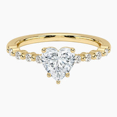 Versailles Heart Moissanite Ring