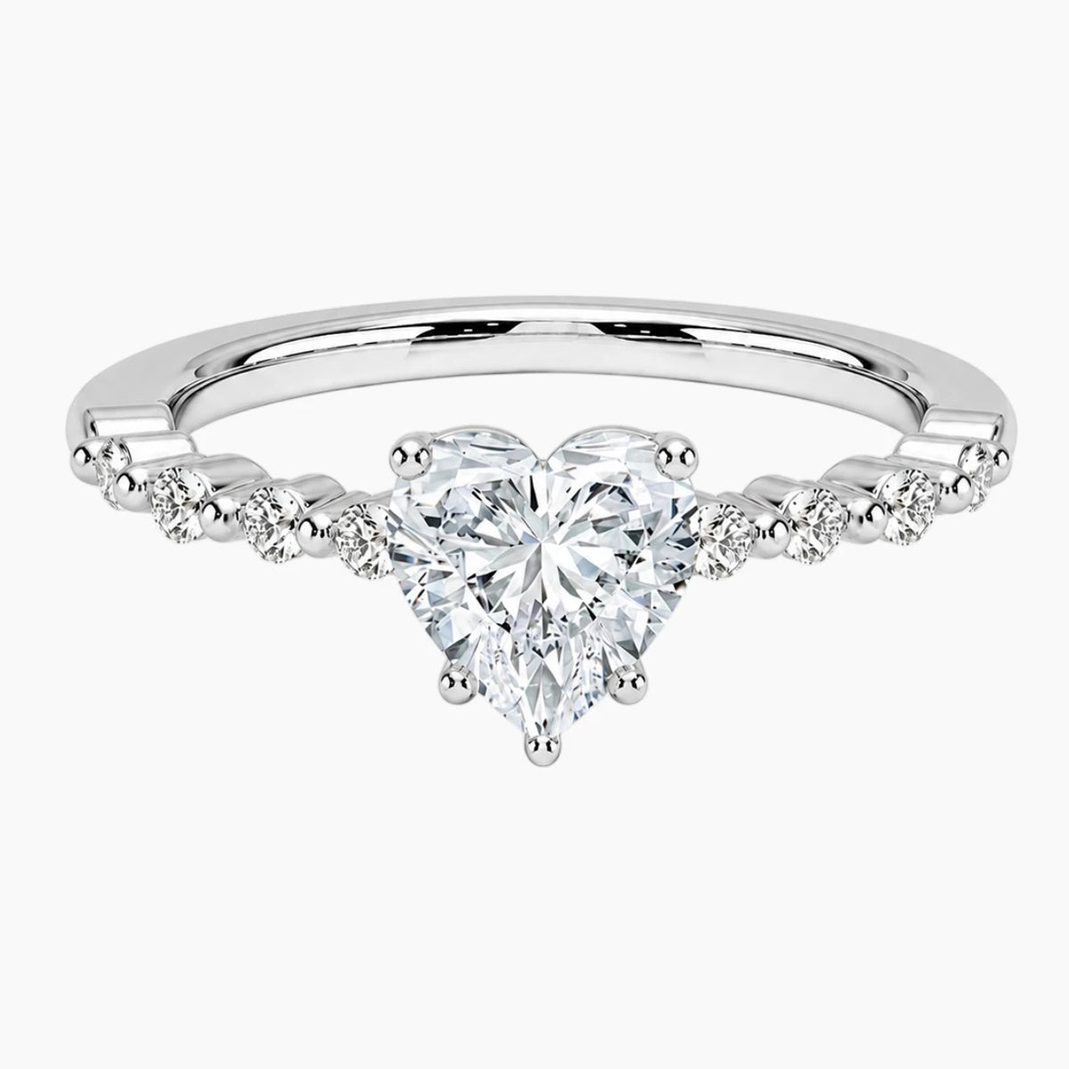Versailles Heart Moissanite Ring