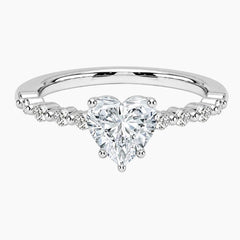 Versailles Heart Moissanite Ring