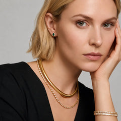 The Virelia 1 CT Oval Lab-Grown Emerald Halo Stud Earrings