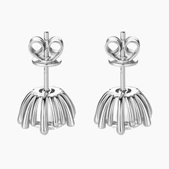Fireworks Moissanite Stud Earrings