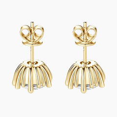 Fireworks Moissanite Stud Earrings