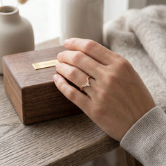Lunette Moissanite Ring