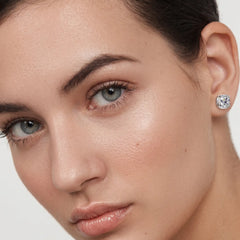 Luxurious Square Moissanite Stud Earrings