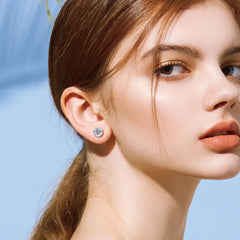 Designer Moissanite Stud Earrings