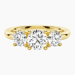 Celestial Glow Moissanite 3-Stone Ring