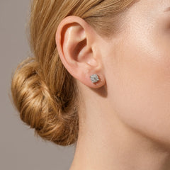 Classic Four-prong Moissanite Stud Earrings