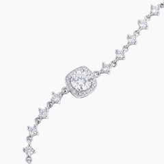 Elegant Square Moissanite Bracelet