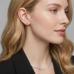 Classic Bezel Set Emerald Cut Brilliant Moissanite Stud Earrings
