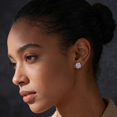 Six-Prong Moissanite Stud Earrings