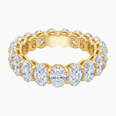 Gilded Cascade Oval Cut Moissanite Statement Ring