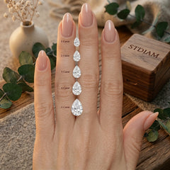 Wilma Pear Cut Moissanite Ring