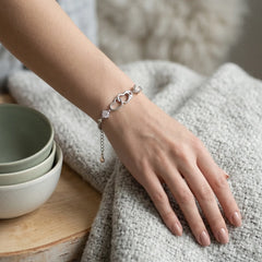 Heart-shaped Ring Moissanite Bracelet