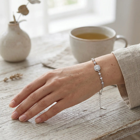 Elegant Square Moissanite Bracelet
