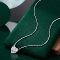 Lumina Radiant Heart Moissanite Pendant Necklace