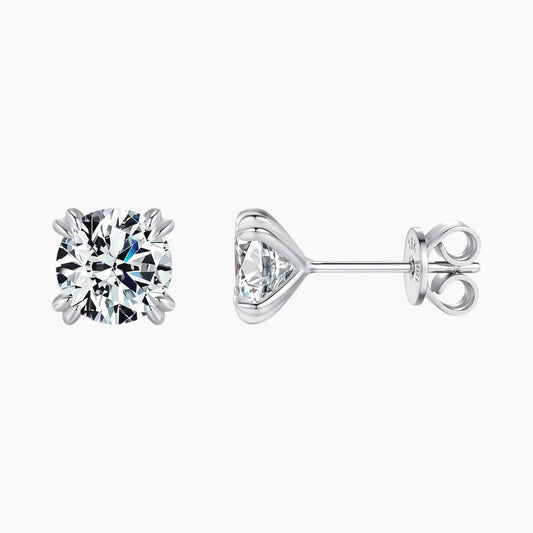 Classic Four-prong Moissanite Stud Earrings