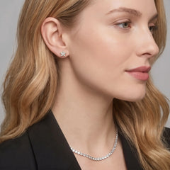 Florélisse Five-Petal Moissanite Stud Earrings