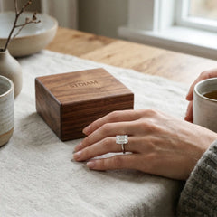 Rectangular Emerald-Cut Moissanite Ring