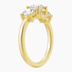 Celestial Glow Moissanite 3-Stone Ring