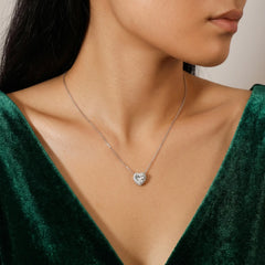 Lumina Radiant Heart Moissanite Pendant Necklace