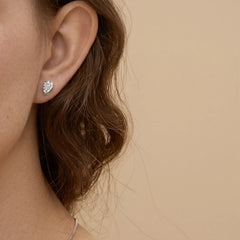 Pear Shape Moissanite Stud Earrings