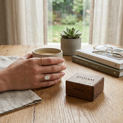 Aurelia Oval Moissanite Tulip Setting Ring