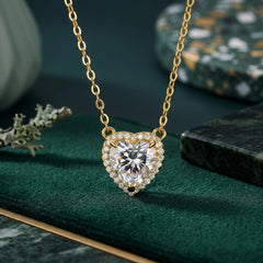 Lumina Radiant Heart Moissanite Pendant Necklace