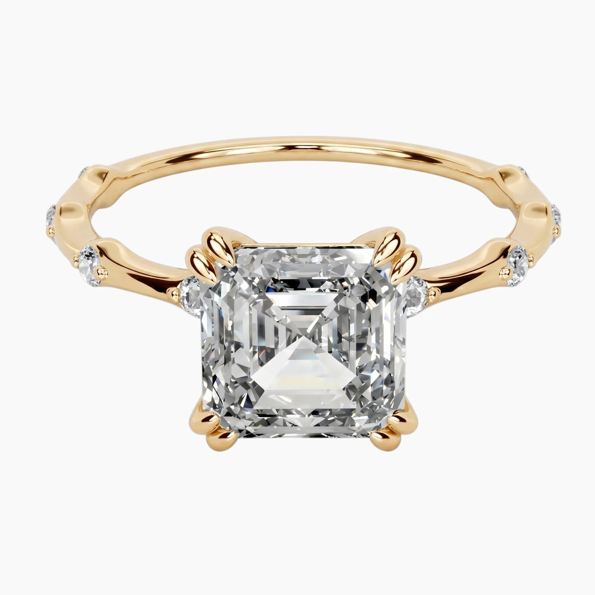Wilma Asscher Cut Moissanite Ring