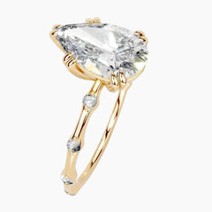 Wilma Pear Cut Moissanite Ring