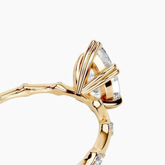 Wilma Pear Cut Moissanite Ring