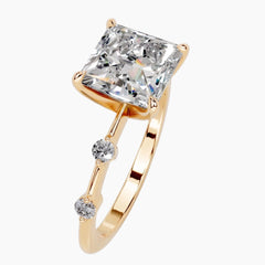 Wilma Princess Cut Moissanite Ring