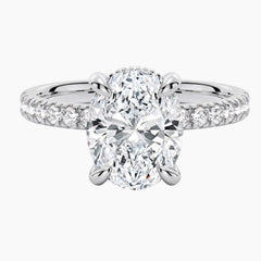 Oval Moissanite Stacking Ring Set