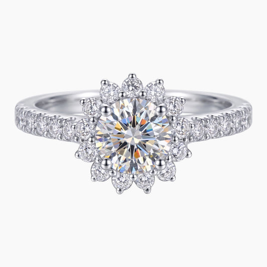 Halo-Style Moissanite Ring