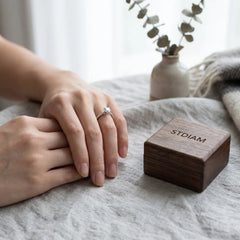 Luxurious Four-prong Moissanite Ring
