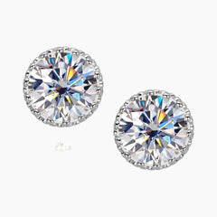 Designer Moissanite Stud Earrings