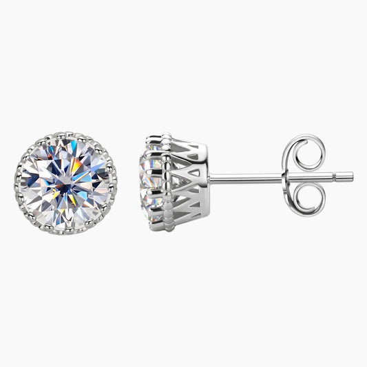 Designer Moissanite Stud Earrings
