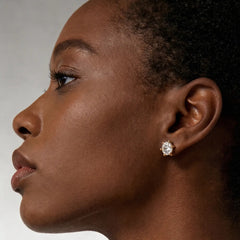 Six-Prong Moissanite Earrings