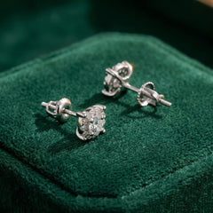Classic Four-prong Moissanite Stud Earrings