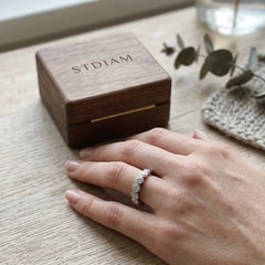 Luxurious Round Moissanite Ring