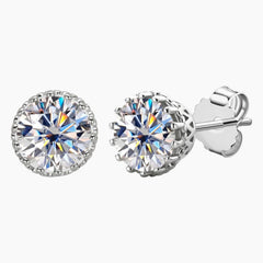 Designer Moissanite Stud Earrings