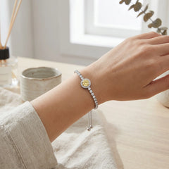 Champagne Gypsophila Moissanite Bracelet
