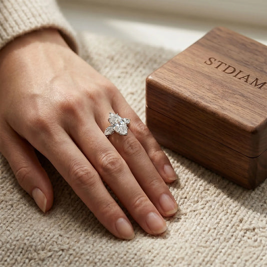 Eternal Radiance Marquise Moissanite Ring