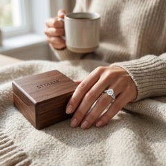 Luxurious Six-prong Moissanite Ring